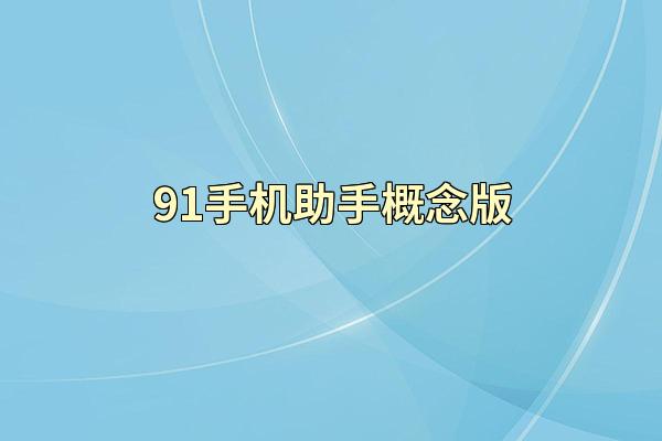 91手机助手概念版