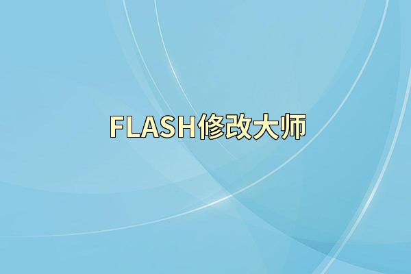 FLASH修改大师