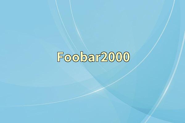 Foobar2000
