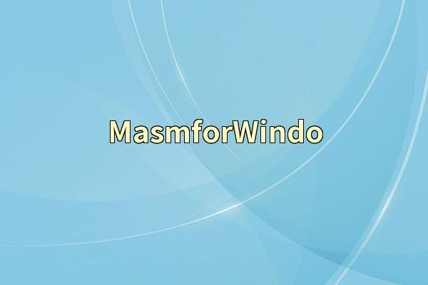 MasmforWindo