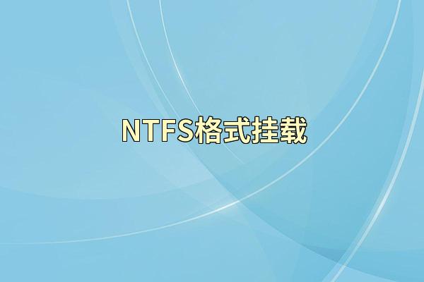 NTFS格式挂载
