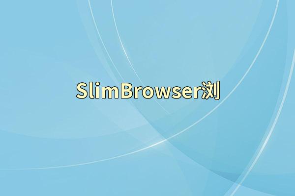 SlimBrowser浏