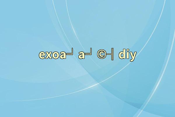 exoа╛а╛©╢diy