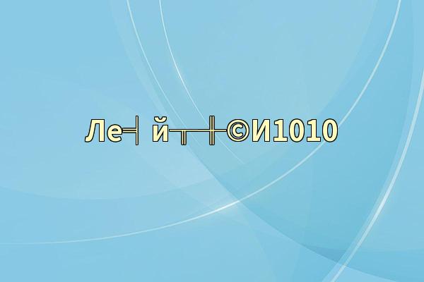 Ле╡й╥╫©И1010