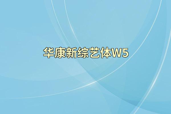华康新综艺体W5