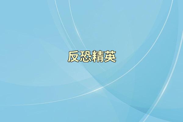 反恐精英