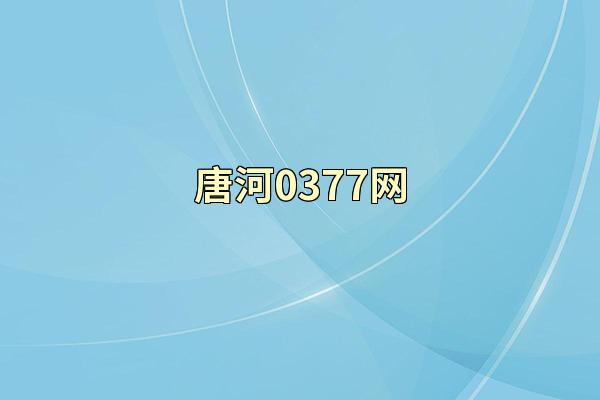 唐河0377网