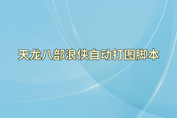 天龙八部浪侠自动打图脚本