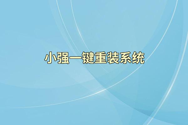 小强一键重装系统