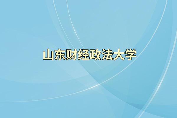山东财经政法大学
