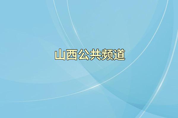山西公共频道