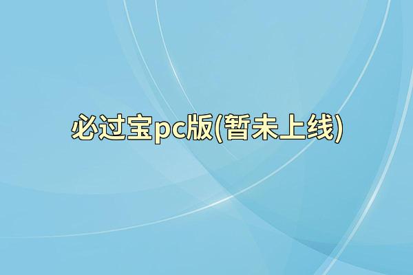 必过宝pc版(暂未上线)