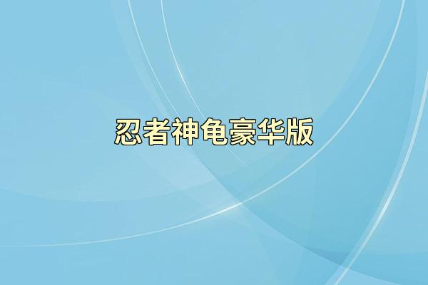 忍者神龟豪华版