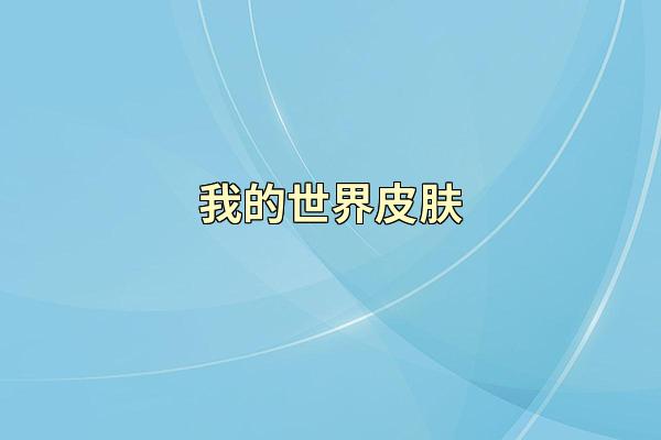 我的世界皮肤