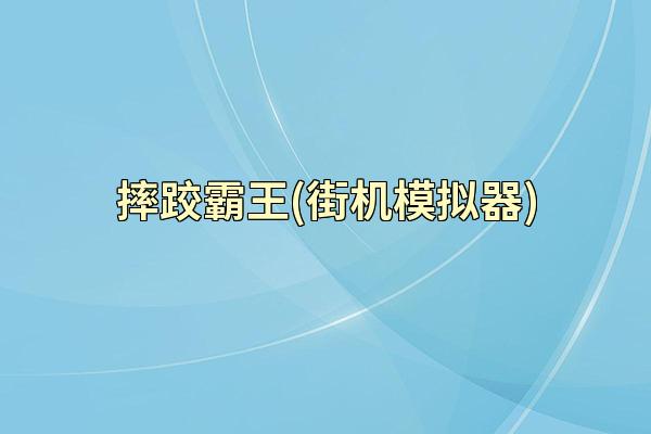 摔跤霸王(街机模拟器)