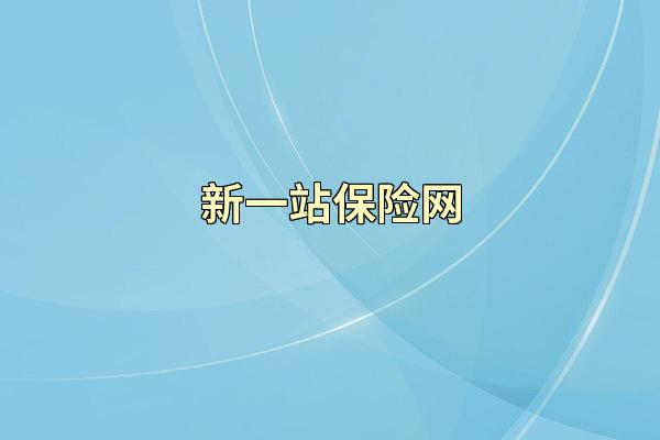 新一站保险网