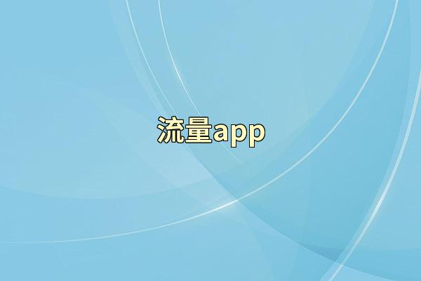流量app