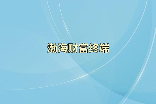 渤海财富终端