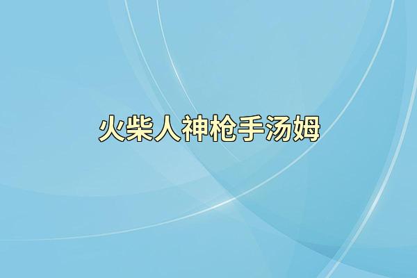 火柴人神枪手汤姆