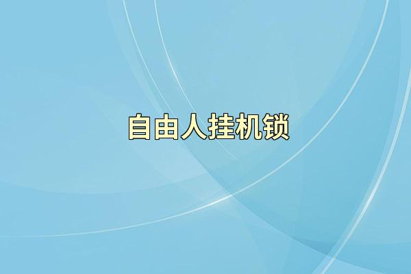 自由人挂机锁