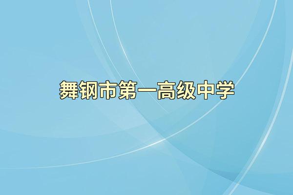 舞钢市第一高级中学