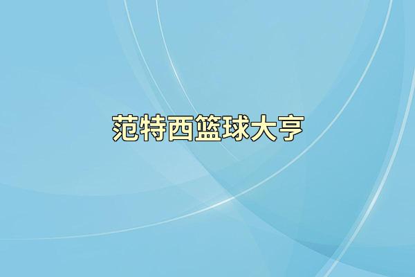 范特西篮球大亨