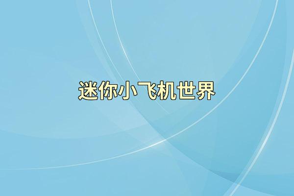 迷你小飞机世界