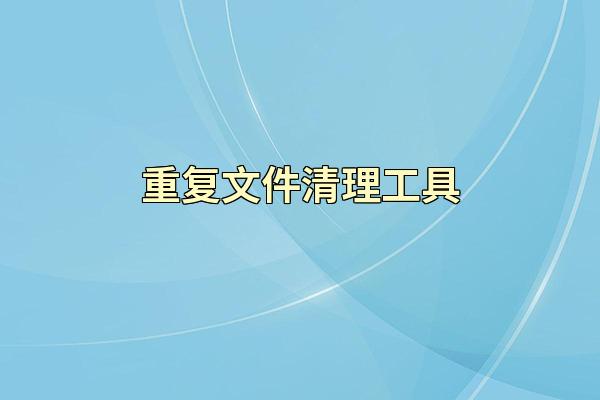重复文件清理工具