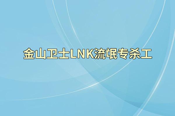 金山卫士LNK流氓专杀工