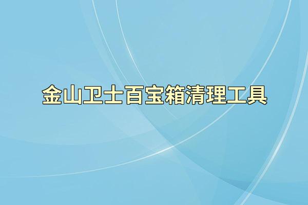 金山卫士百宝箱清理工具