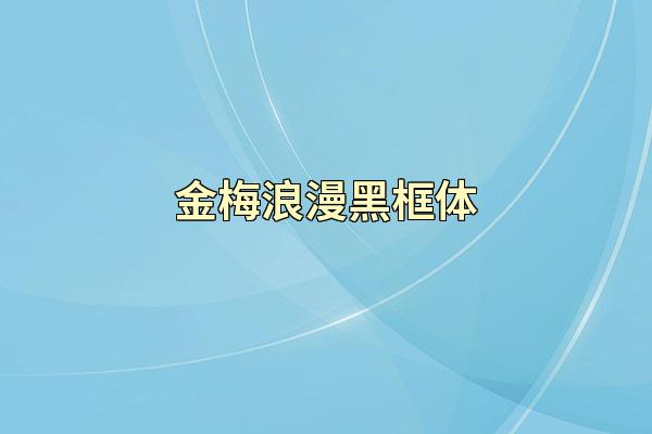 金梅浪漫黑框体
