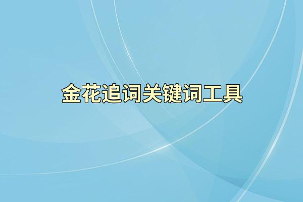 金花追词关键词工具