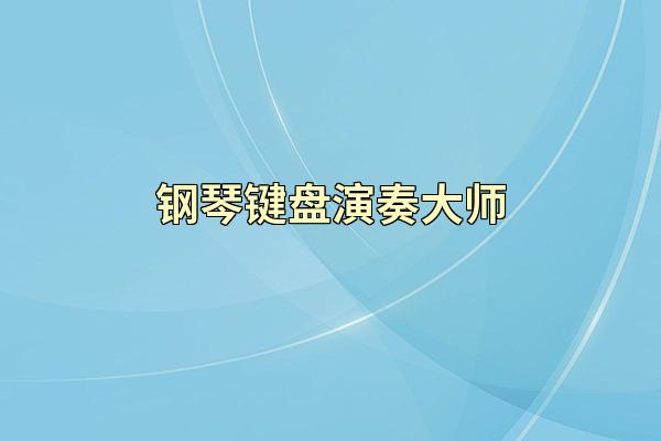 钢琴键盘演奏大师
