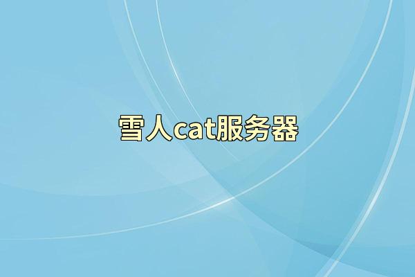雪人cat服务器