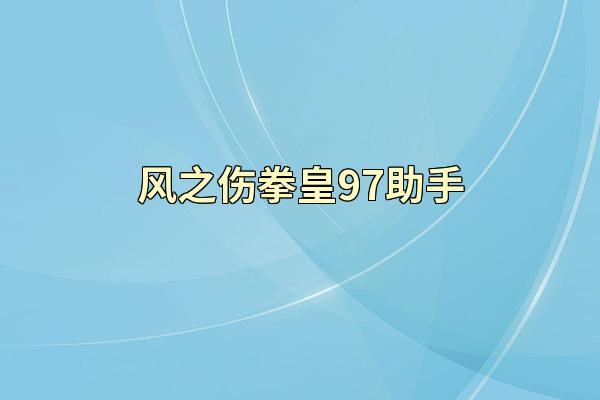 风之伤拳皇97助手