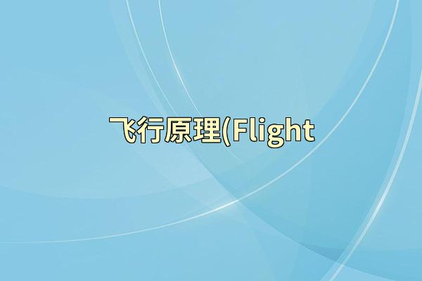 飞行原理(Flight