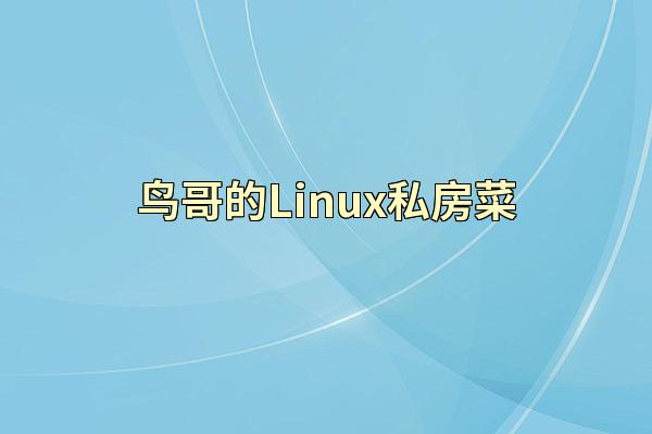鸟哥的Linux私房菜