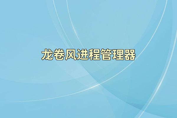龙卷风进程管理器