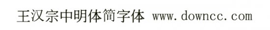 王汉宗中明体简