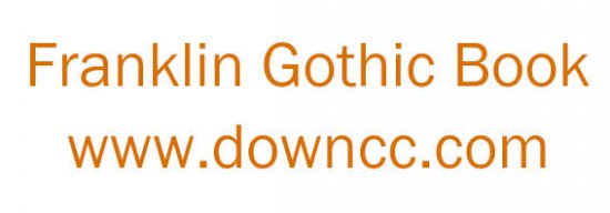 Franklin Gothic Book字体下载-Franklin Gothic Book下载-第1张图片