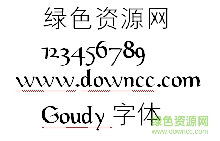 Goudy字体