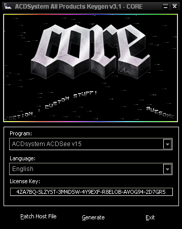 acdsee15注册机
