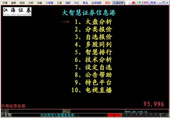 江海证券大智慧集成核新版