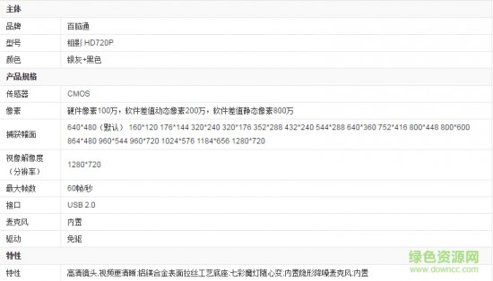 奥尼hd720P摄像头驱动