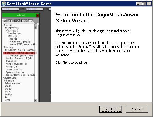 cegui mesh viewer软件