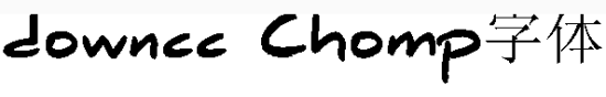 chomp字体