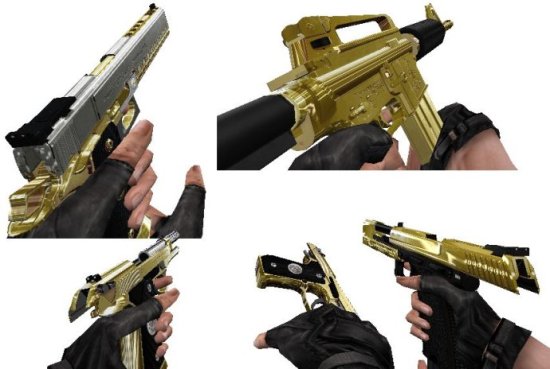 cs1.6黄金武器补丁 cs1.6黄金枪补丁下载-cs1.6黄金武器包下载珍藏版-第1张图片